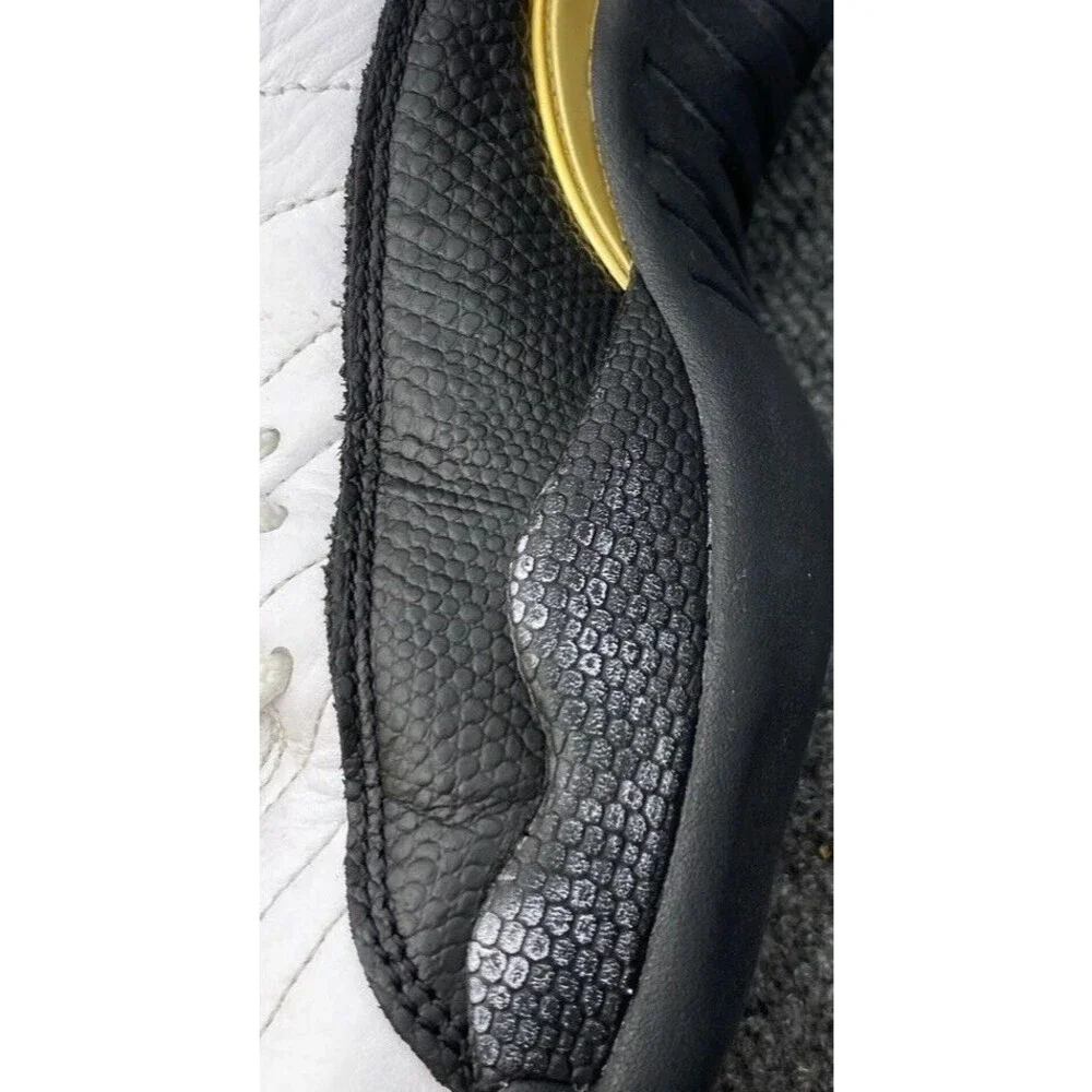 Air Jordan 12 Retro Royalty Taxi White Black Gold CT8013-170 Men Size 9 Mid Top
